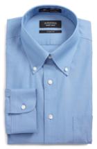 Men's Nordstrom Men's Shop Smartcare(tm) Classic Fit Pinpoint Dress Shirt .5 35 - Blue (online Only)
