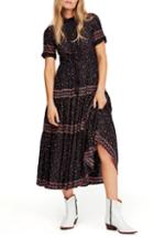 Women's Free People Rare Feeling Pleated Maxi Dress - Black