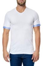 Men's Maceoo V-neck Stretch T-shirt (m) - White