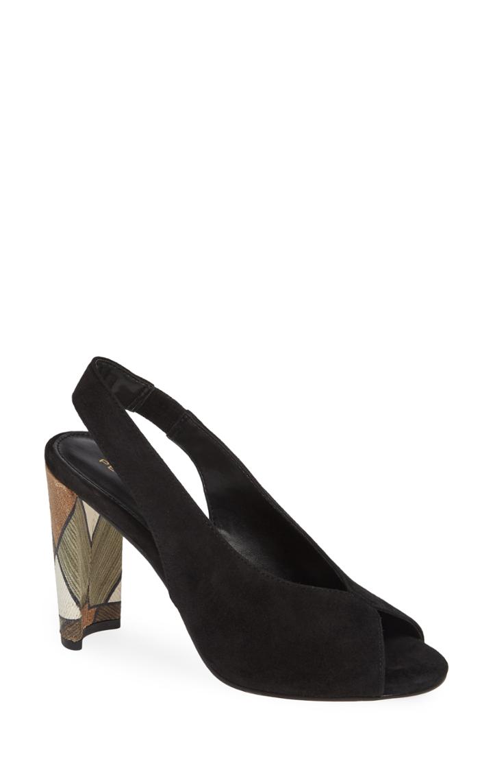 Women's Pelle Moda Honor Sandal .5 M - Black