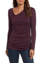 Women's Kut From The Kloth Adamaris Shoulder Side Top - Burgundy