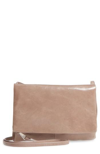 Hobo Mari Leather Crossbody Bag - Grey