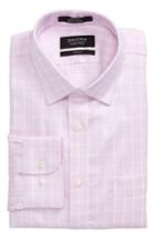 Men's Nordstrom Men's Shop Trim Fit No-iron Check Dress Shirt .5 32/33 - Pink