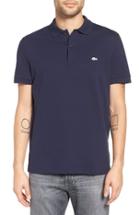 Men's Lacoste 'white Croc' Fit Pique Polo, Size 7(xxl) - Blue