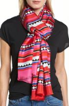 Women's Kate Spade New York Geo Stripe Silk Scarf