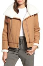 Women's Nvlt Brushed Melton Wool Blend Jacket - Brown