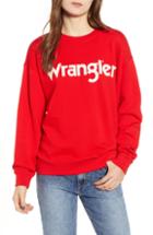 Women's Wrangler Logo Sweatshirt - Red