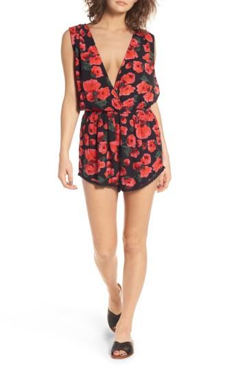 Women's Billabong 'midnight Hour' Floral Print Romper