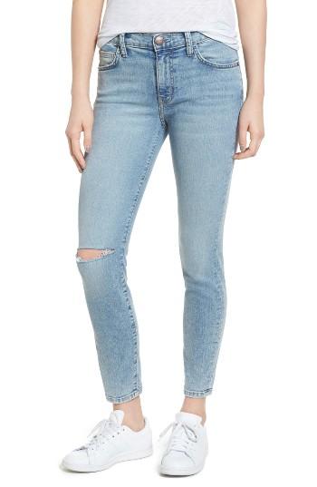 Women's Current/elliott The High Waist Stiletto Ankle Skinny Jeans - Blue