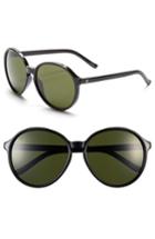 Women's Electric 'riot' 58mm Polarized Sunglasses - Gloss Black/ Grey Polar
