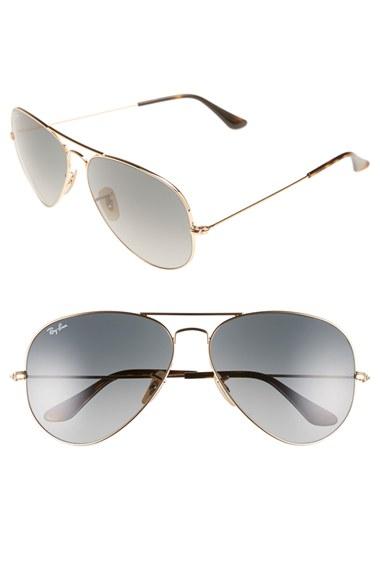 Men's Ray-ban 'org Aviator' 62mm Sunglasses - Gold/ Grey Gradient