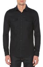 Men's Original Penguin Woven Shirt, Size - Black