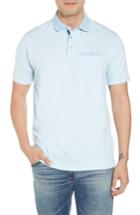 Men's Tailorbyrd Regular Fit Bird's Eye Polo, Size - Blue