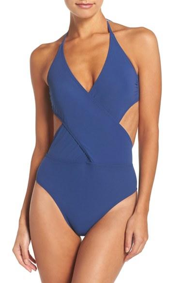 Women's Tory Burch Halter One-piece Swimsuit