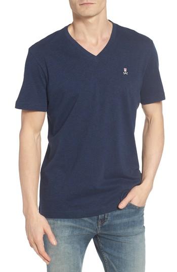 Men's Psycho Bunny V-neck T-shirt (3xl) - Blue