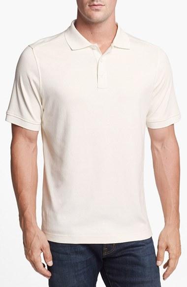 Men's Nordstrom Men's Shop Regular Fit Interlock Knit Polo - White