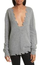 Women's Iro Brody Distressed Sweater - Grey