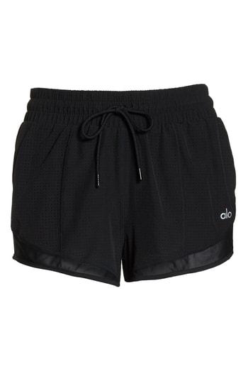 Women's Alo Frame Runner Shorts - Black