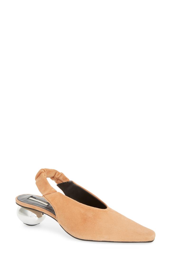 Women's Topshop Jasper Ball Slingback Pump .5us / 41eu M - Beige