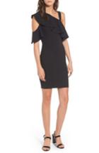 Women's Soprano Ruffle One-shoulder Body-con Dress - Black