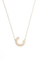 Women's Melanie Auld Triangle Spike Open Circle Pendant Necklace