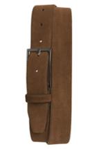 Men's Boss Calindo Suede Belt - Medium Brown