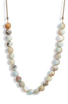 Women's Chan Luu Matte Multicolor Amazonite Adjustable Necklace