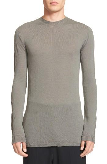Men's Rick Owens Biker Wool Pullover