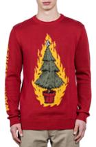 Men's Volcom Warm Wishes Sweater, Size - Red