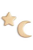 Women's Tory Burch Star & Moon Stud Earrings