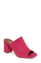 Women's Topshop Novel Square Slide Sandal .5us / 36eu - Pink