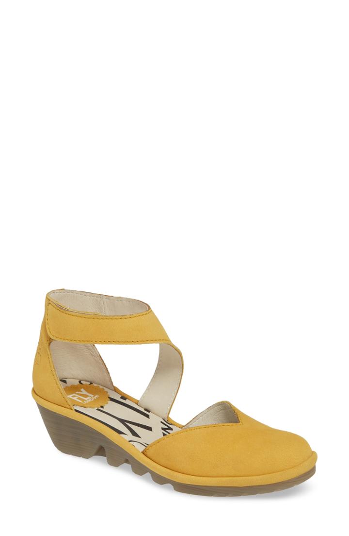 Women's Fly London Pats Pump -8.5us / 39eu - Yellow