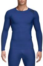 Men's Adidas Alphaskin 360 Long Sleeve T-shirt - Blue