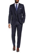 Men's Boss Huge/genius Trim Fit Windowpane Wool Three-piece Suit