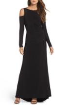 Women's Vince Camuto Cold Shoulder A-line Gown