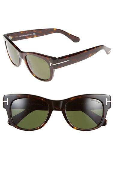 Women's Tom Ford 'cary' 52mm Sunglasses - Havana