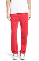 Men's True Religion Brand Jeans Open Leg Sweatpants, Size - Red