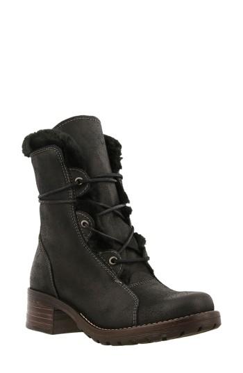 Women's Taos Furkle Boot With Faux Fur Trim Eu - Black