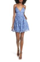 Women's Nbd Give It Up Lace Skater Dress