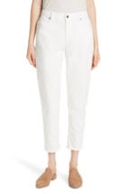 Women's Eileen Fisher Tapered Crop Jeans (similar To 14w-16w) - Ivory
