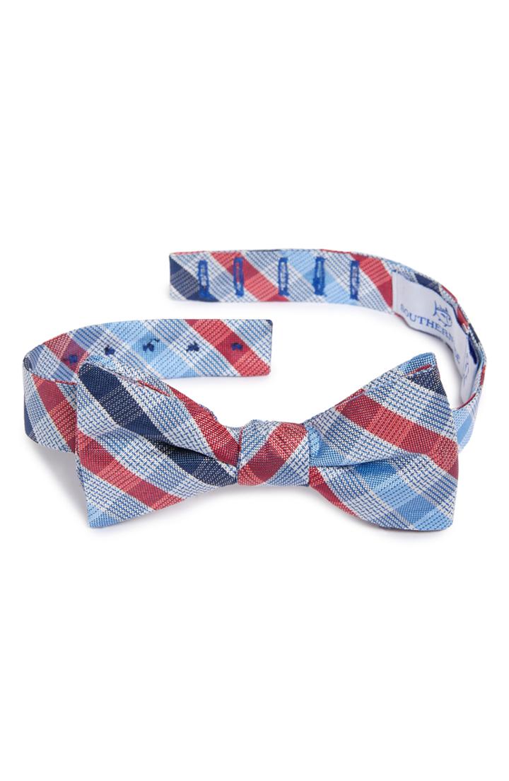 Men's Southern Tide Lexington Glen Plaid Silk Bow Tie