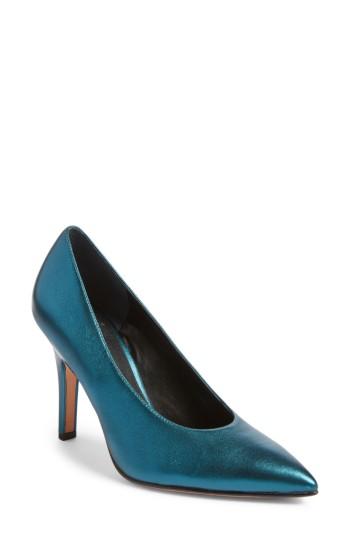 Women's Marc Fisher Ltd Ulla Pointy Toe Pump .5 M - Blue/green