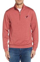 Men's Cutter & Buck Shoreline - Arizona Cardinals Half Zip Pullover, Size - Red