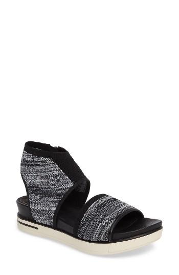 Women's Eileen Fisher Knit Sandal M - Black
