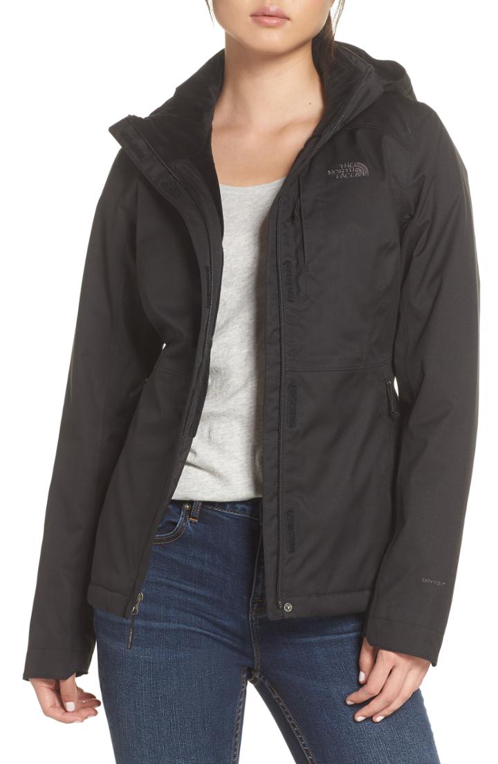 Women's The North Face Inlux 2.0 Standard Fit Hooded Dryvent Jacket - Black