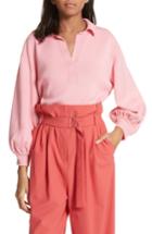 Women's Tibi Merino Wool Bell Sleeve Sweater, Size - Pink