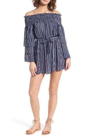 Women's Faithfull The Brand Spanish Sahara Off The Shoulder Dress - Blue