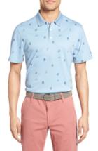 Men's Ag The Birds Of Paradise Pique Polo - Blue