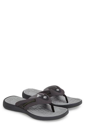 Men's Sperry Big Eddy Water Flip Flop M - Grey