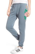 Women's Wildfox Knox - Indigo Rose Embroidered Sweatpants